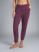 Pantalone a sigaretta con tasche in Scuba Viola Donna - Ragno