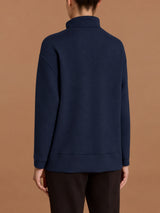 Giacchina con bottoni in Scuba Blu Donna - Ragno