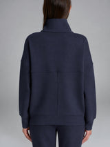 Giacchina con zip in Scuba Blu Donna - Ragno