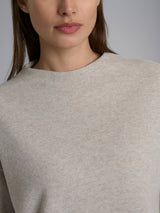 Pigiama con collo a vulcano in tinta unita in Cotton Eco Pile Rossi Donna - Ragno