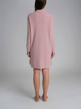 Vestaglia con zip in tinta unita in Cotton Eco Pile Rosa Donna - Ragno