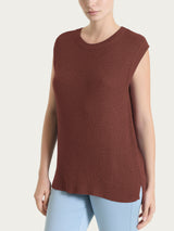 Smanicato in Lurex Rice Stitch Marroni Donna - Ragno