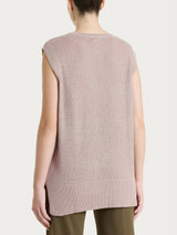 Smanicato in Lurex Rice Stitch Rosa Donna - Ragno