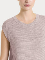 Smanicato in Lurex Rice Stitch Rosa Donna - Ragno