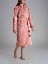Vestaglia in Coral Fleece Arancioni Donna - Ragno
