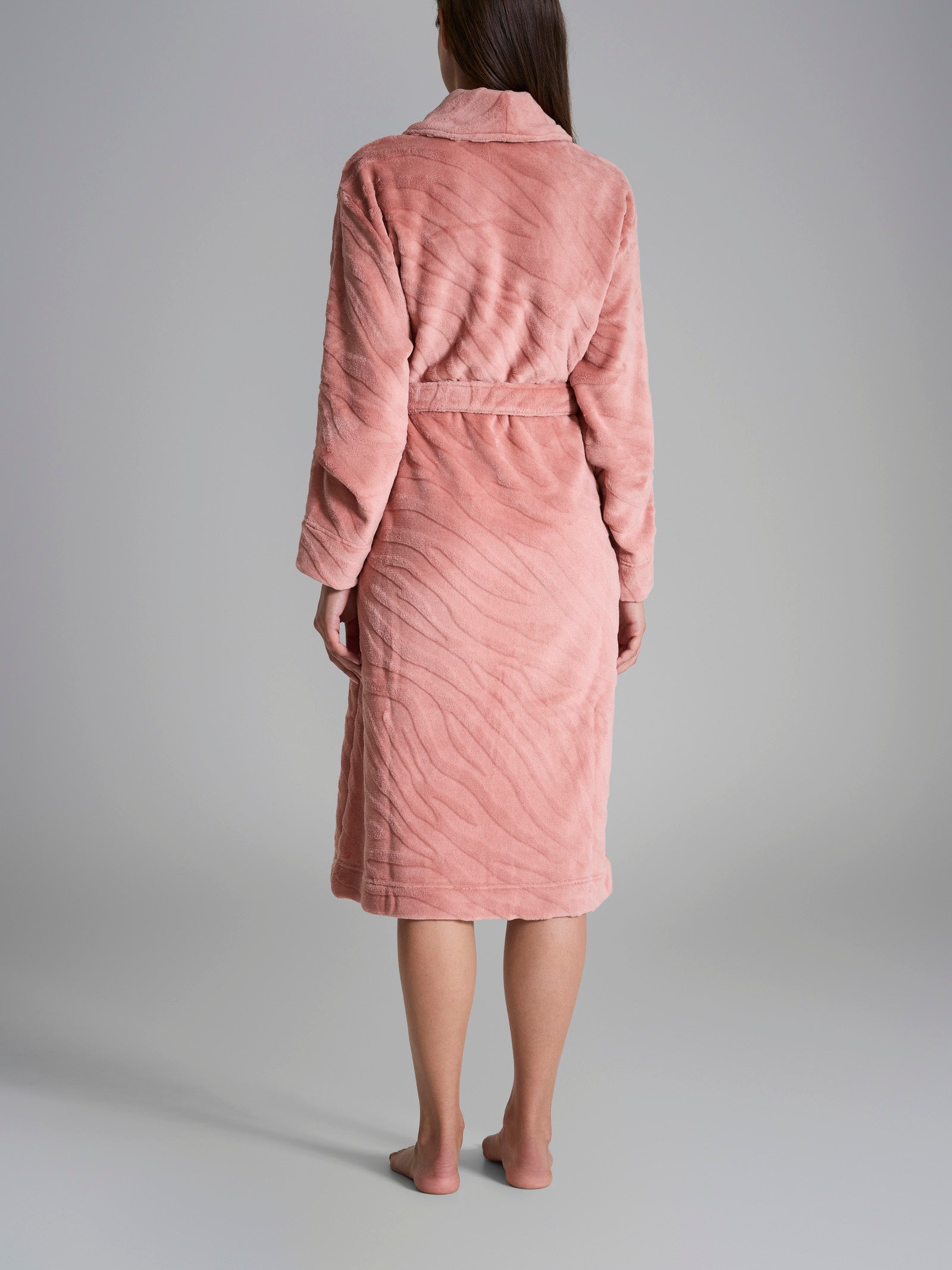 Vestaglia in Coral Fleece Arancioni Donna - Ragno