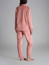Tuta aperta con zip in Coral Fleece Arancioni Donna - Ragno