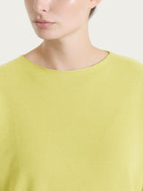 Maglia girocollo in punto piquet di puro cotone Gialli Donna - Ragno