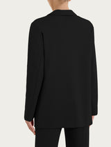 Blazer destrutturato con un bottone in Compact Light Neri Donna - Ragno