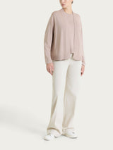 Pantalone a palazzo con tasche in Compact Light Bianchi Donna - Ragno