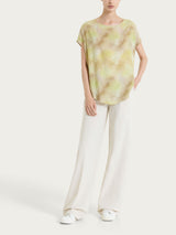 Pantalone a palazzo con tasche in Compact Light Bianchi Donna - Ragno