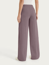 Pantalone a palazzo con tasche in Compact Light Marroni Donna - Ragno