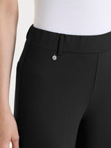 Pantalone flare in Compact Light Neri Donna - Ragno