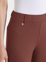 Pantalone flare in Compact Light Marroni Donna - Ragno