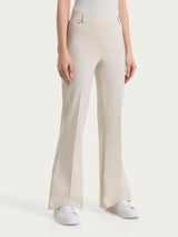 Pantalone flare in Compact Light Bianchi Donna - Ragno