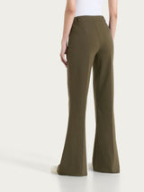 Pantalone flare in Compact Light Verdi Donna - Ragno