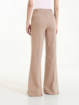 Pantalone flare in Compact Light Marroni Donna - Ragno