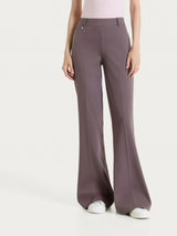 Pantalone flare in Compact Light Marroni Donna - Ragno