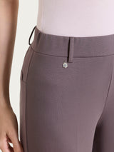 Pantalone flare in Compact Light Marroni Donna - Ragno
