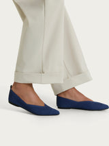 Blue Women's Slip-on Ballerinas in Knit - Ragno