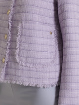 Giacca corta in Bouclé Viola Donna - Ragno