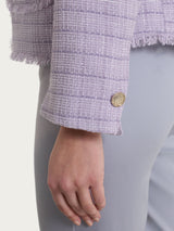 Giacca corta in Bouclé Viola Donna - Ragno