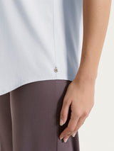 Top con spalla larga in Voile Stretch Rosa Donna - Ragno