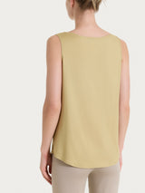 Top con spalla larga in Voile Stretch Verdi Donna - Ragno