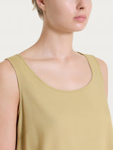 Top con spalla larga in Voile Stretch Verdi Donna - Ragno