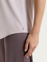 Top con spalla larga in Voile Stretch Rosa Donna - Ragno