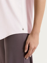 Top con spalla larga in Voile Stretch Rosa Donna - Ragno