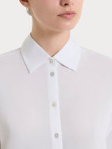 Camicia con manica 3/4 in Voile Stretch Bianchi Donna - Ragno