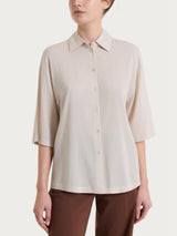 Camicia con manica 3/4 in Voile Stretch Bianchi Donna - Ragno