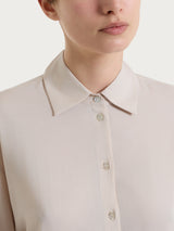 Camicia con manica 3/4 in Voile Stretch Bianchi Donna - Ragno