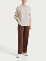 Camicia con manica 3/4 in Voile Stretch Bianchi Donna - Ragno
