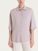 Camicia con manica 3/4 in Voile Stretch Rosa Donna - Ragno