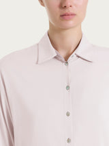 Camicia con manica 3/4 in Voile Stretch Rosa Donna - Ragno