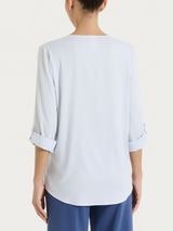 Camicia con manica risvoltabile in Voile Stretch Rosa Donna - Ragno