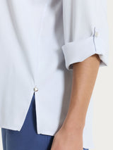 Camicia con manica risvoltabile in Voile Stretch Rosa Donna - Ragno