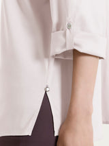 Camicia con manica risvoltabile in Voile Stretch Rosa Donna - Ragno