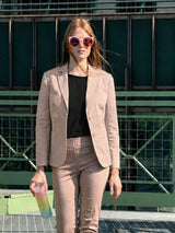 Blusa con manica 3/4 in Voile Stretch Neri Donna - Ragno