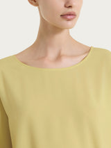 Blusa con manica 3/4 in Voile Stretch Verdi Donna - Ragno