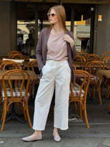 Blusa con manica 3/4 in Voile Stretch Rosa Donna - Ragno