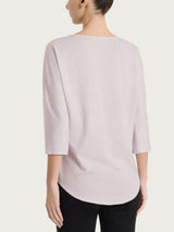 Blusa con manica 3/4 in Voile Stretch Rosa Donna - Ragno