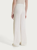 Pantalone a palazzo con tasche in Linen Super Fresh Bianchi Donna - Ragno