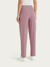 Pantalone a carota con tasche in Linen Super Fresh Viola Donna - Ragno