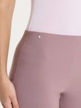 Pantalone capri con spacchetti in Linen Super Fresh Viola Donna - Ragno