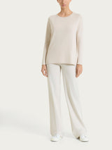 Pantalone ampio in Compact Light Bianchi Donna - Ragno