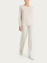 Pantalone ampio in Compact Light Bianchi Donna - Ragno