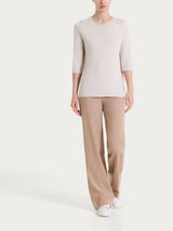 Pantalone ampio in Compact Light Marroni Donna - Ragno